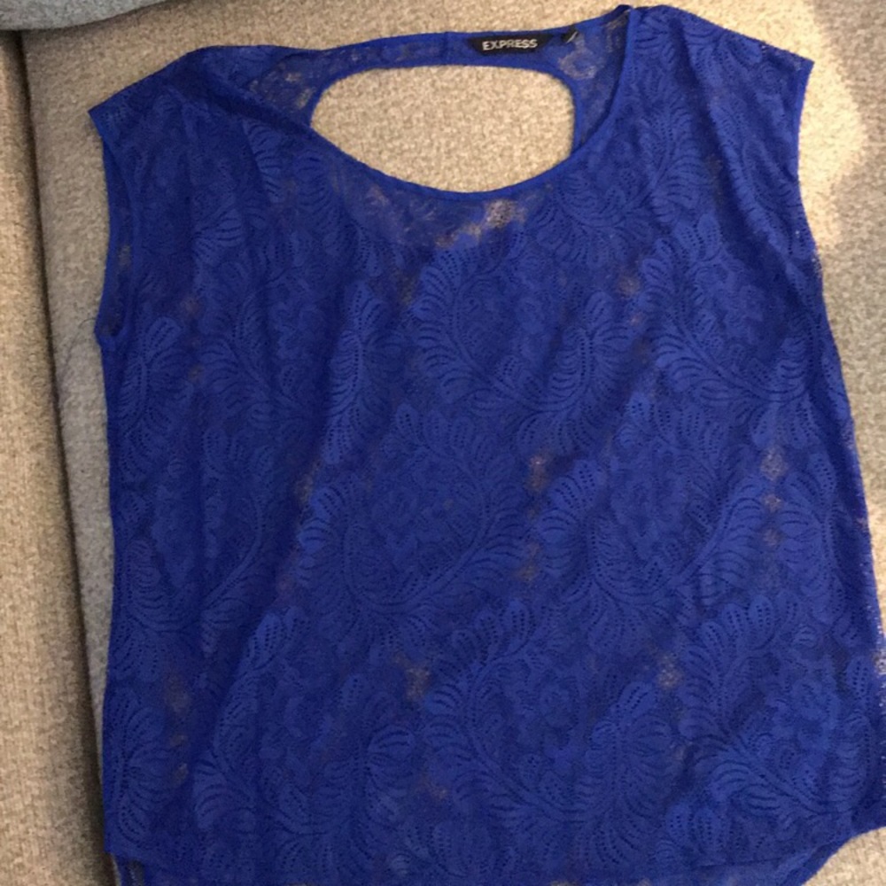 Royal Blue Express Lace Top